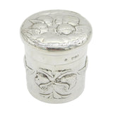 Victorian Sterling Silver Reynold's Angels Trinket Pot Antique 1898 London