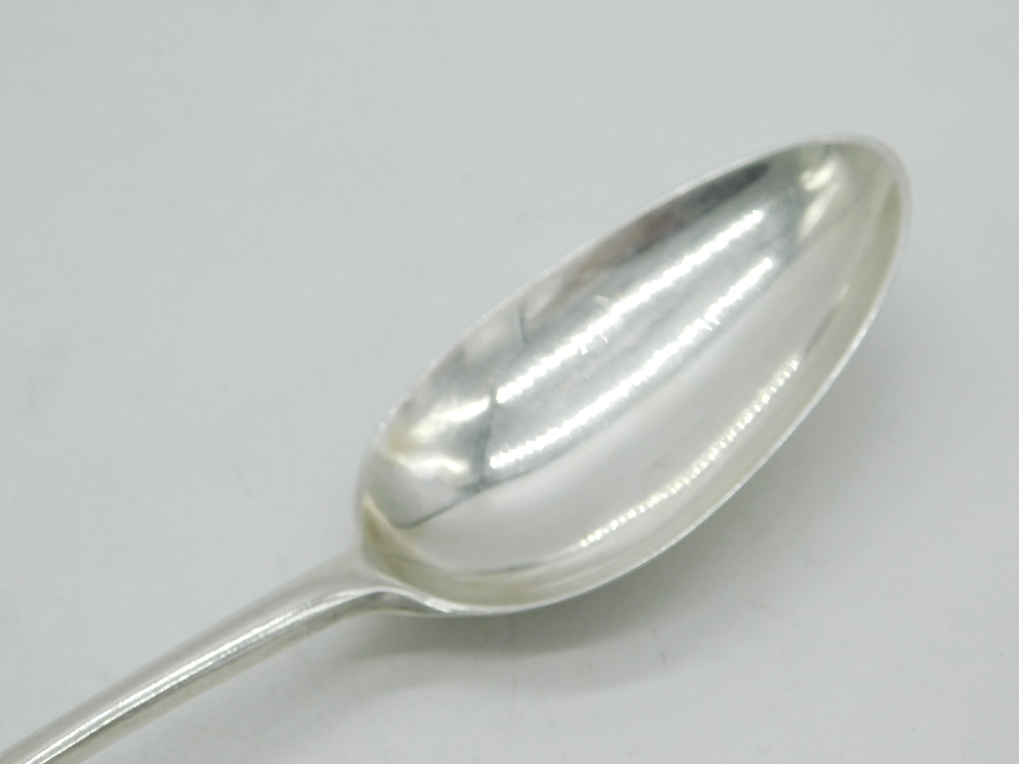 George III Sterling Silver 'E' Initial Serving Spoon Antique 1768 London