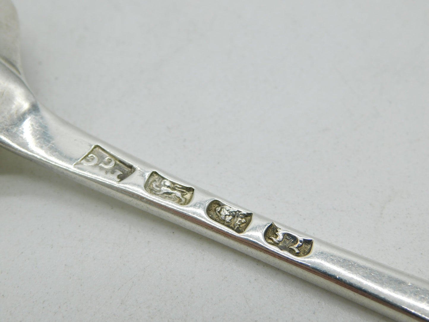 George III Sterling Silver 'E' Initial Serving Spoon Antique 1768 London