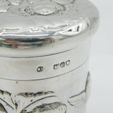 Victorian Sterling Silver Reynold's Angels Trinket Pot Antique 1898 London