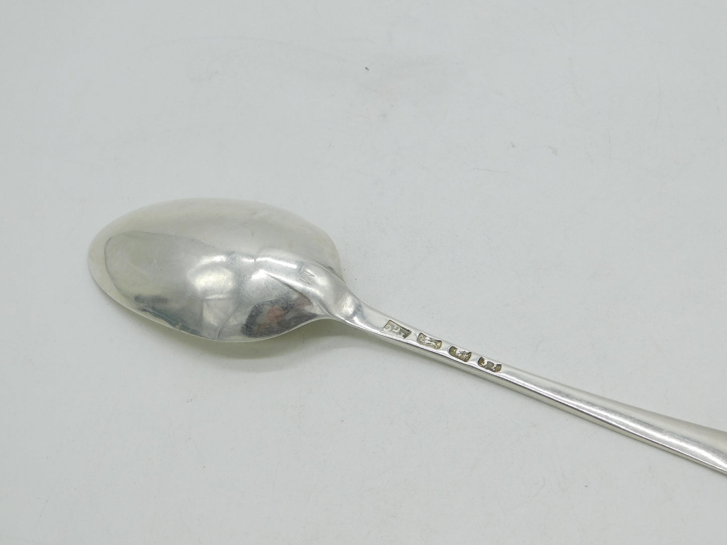 George III Sterling Silver 'E' Initial Serving Spoon Antique 1768 London