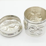 Victorian Sterling Silver Reynold's Angels Trinket Pot Antique 1898 London