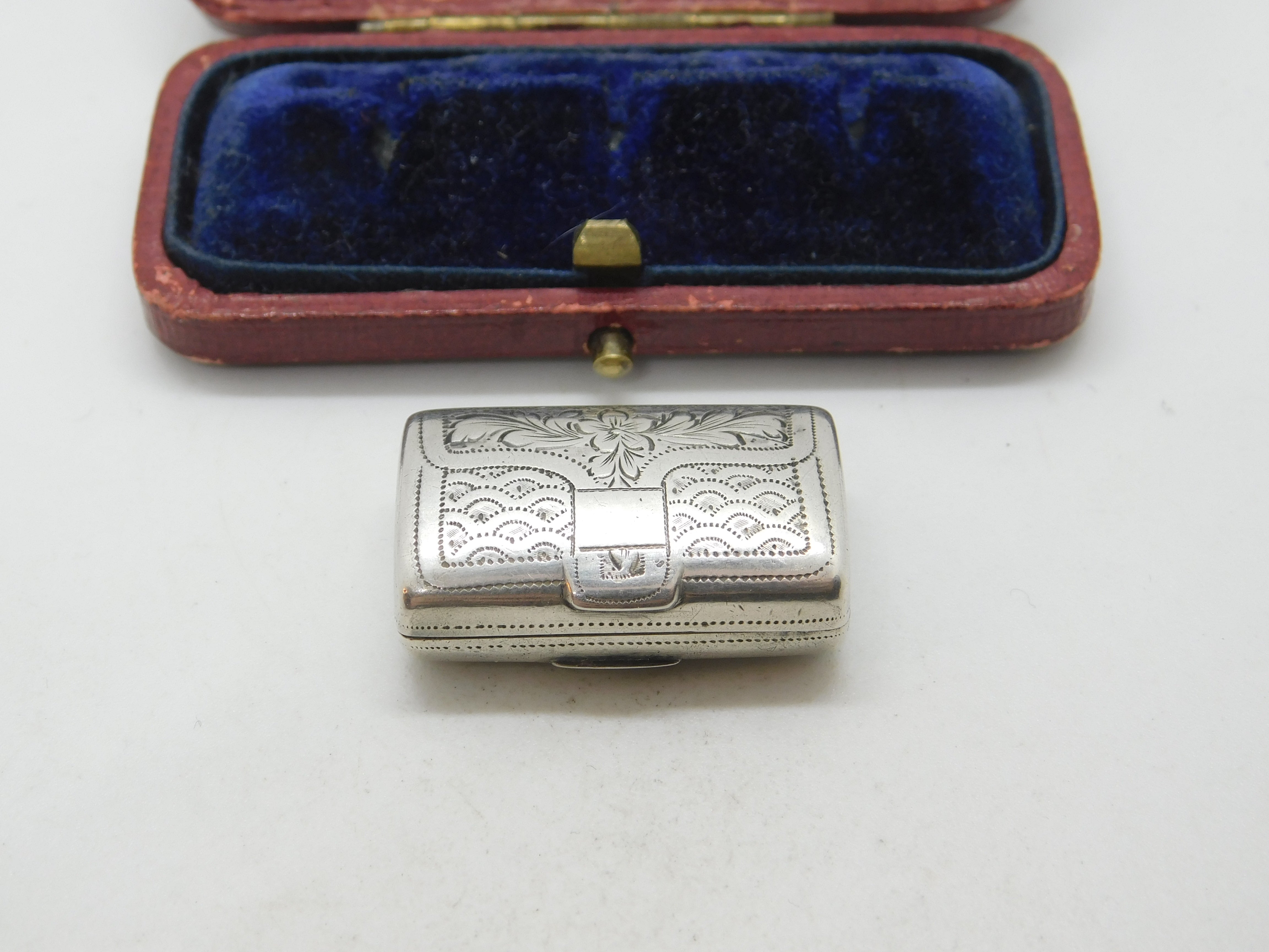 Regency Sterling Silver Vinaigrette Box by William Simpson Antique Geo ...