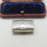 Regency Sterling Silver Vinaigrette Box by William Simpson Antique Georgian 1835