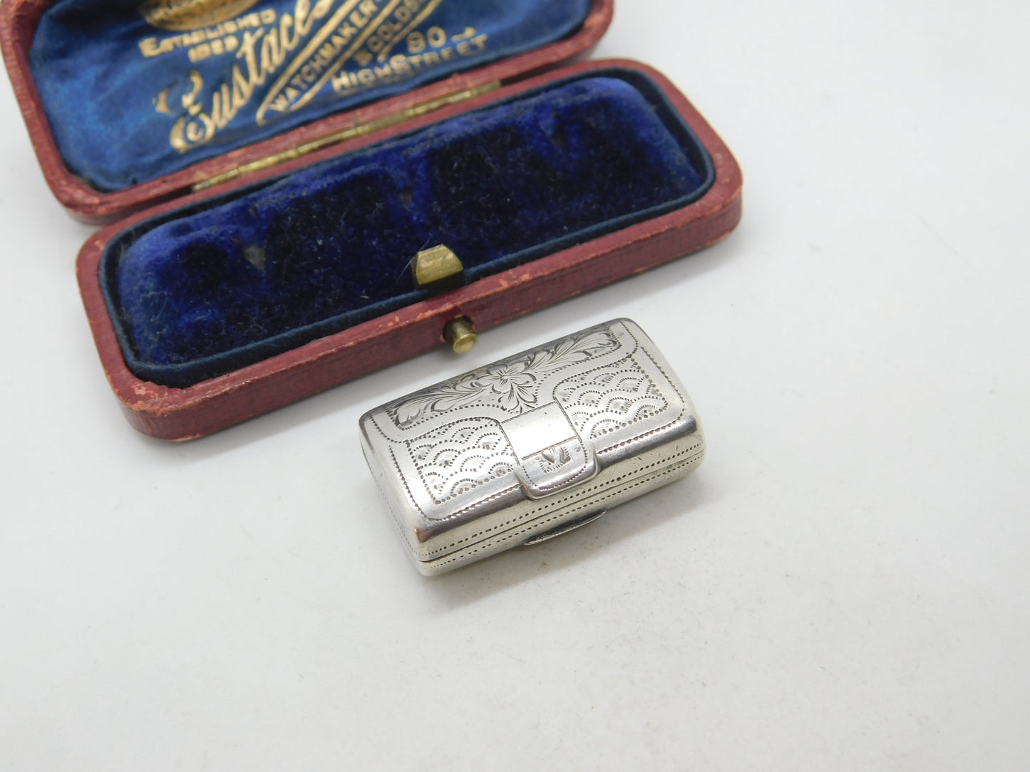 Regency Sterling Silver Vinaigrette Box by William Simpson Antique Georgian 1835