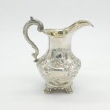 William IV Sterling Silver Floral Acanthus Pattern Cream Jug Antique 1835 London