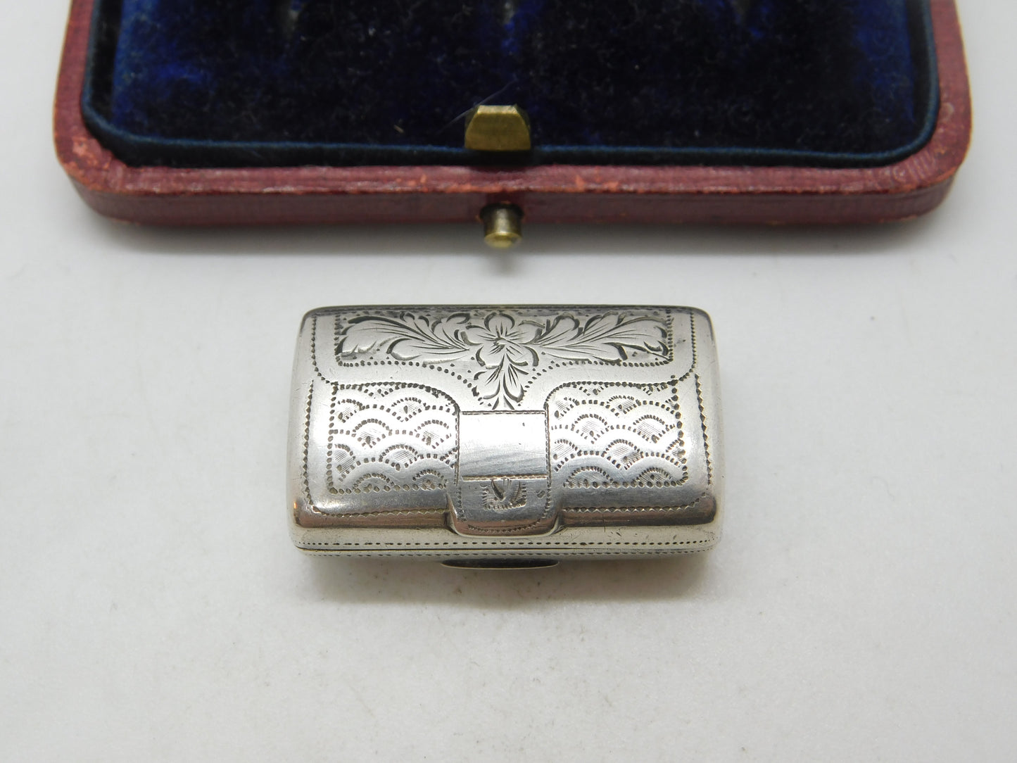 Regency Sterling Silver Vinaigrette Box by William Simpson Antique Georgian 1835