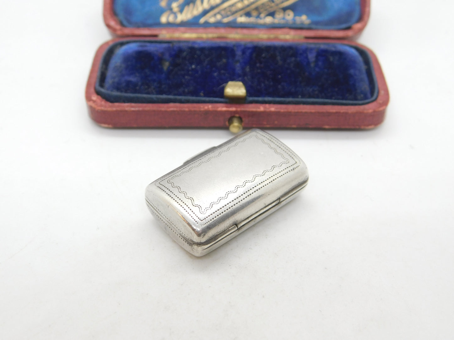 Regency Sterling Silver Vinaigrette Box by William Simpson Antique Georgian 1835