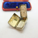 Regency Sterling Silver Vinaigrette Box by William Simpson Antique Georgian 1835