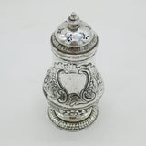 George I Sterling Silver Floral Muffineer Sugar Caster Antique 1721 London