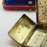 Regency Sterling Silver Vinaigrette Box by William Simpson Antique Georgian 1835