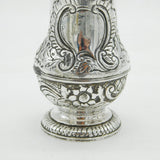 George I Sterling Silver Floral Muffineer Sugar Caster Antique 1721 London