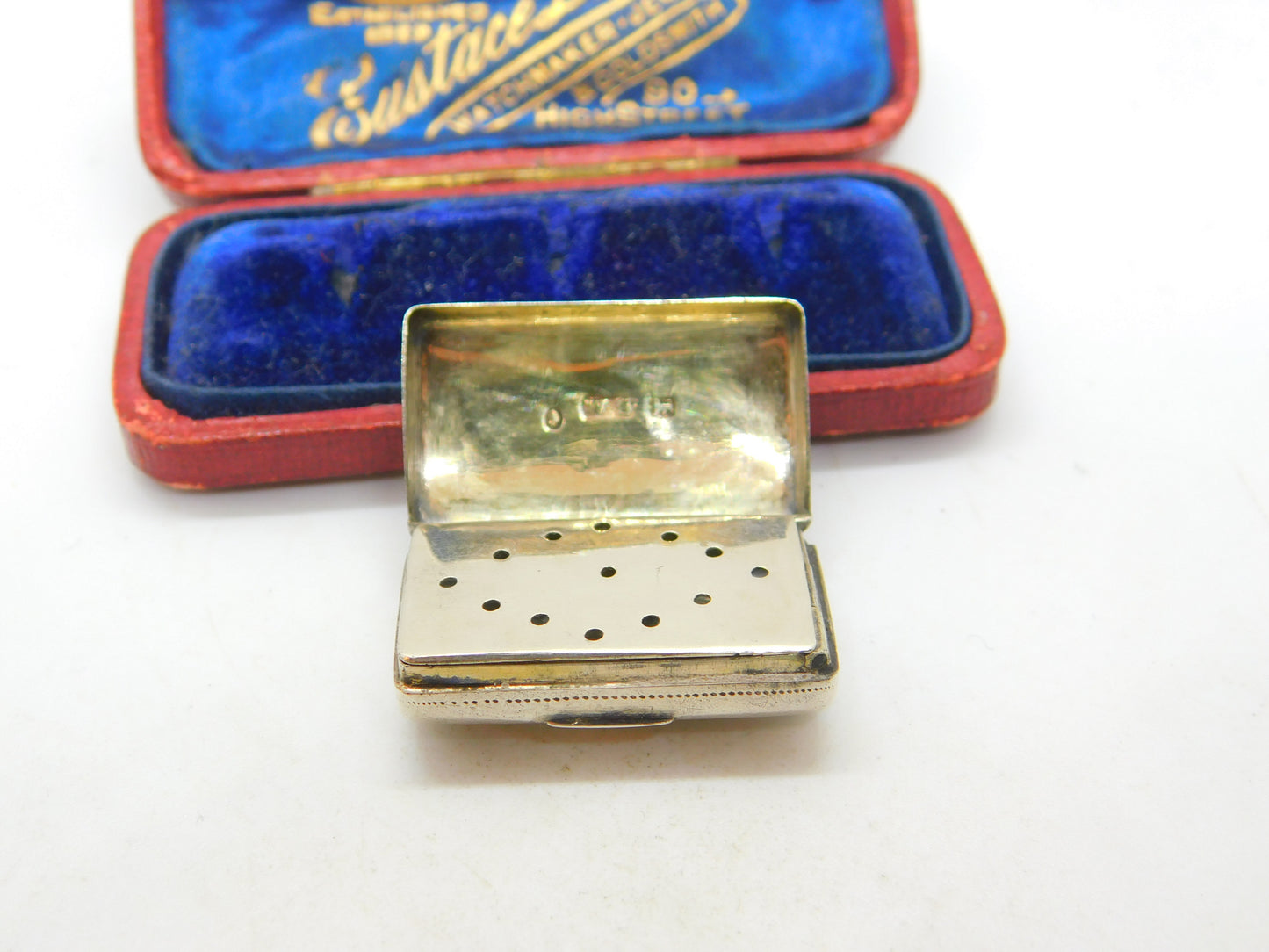 Regency Sterling Silver Vinaigrette Box by William Simpson Antique Georgian 1835