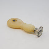 19th Century French Sterling Silver & Mother of Pearl Desk Seal Antique c1820