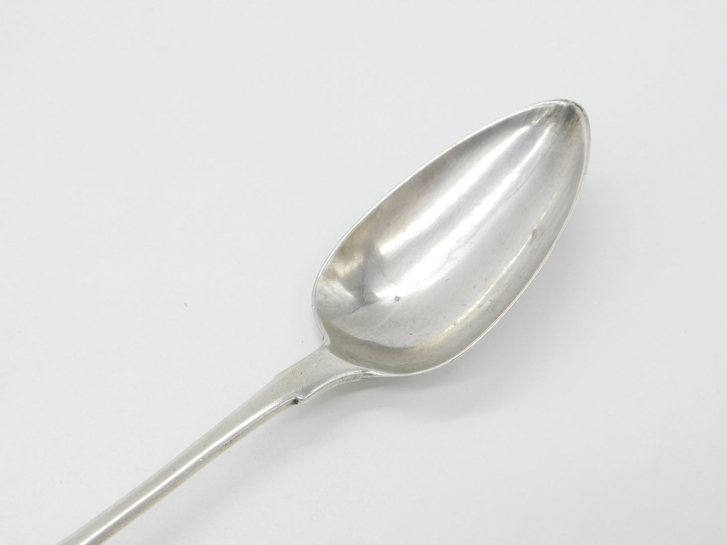 Irish Georgian Sterling Silver Rat Tail Serving Spoon 1814 Dublin Samuel Neville