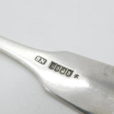 Irish Georgian Sterling Silver Rat Tail Serving Spoon 1814 Dublin Samuel Neville