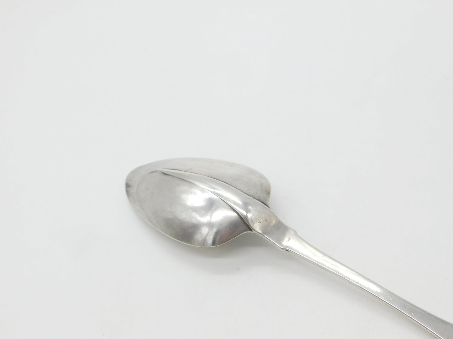 Irish Georgian Sterling Silver Rat Tail Serving Spoon 1814 Dublin Samuel Neville