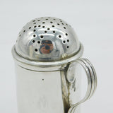 George II Sterling Silver Kitchen Pepper Shaker Antique 1737 London