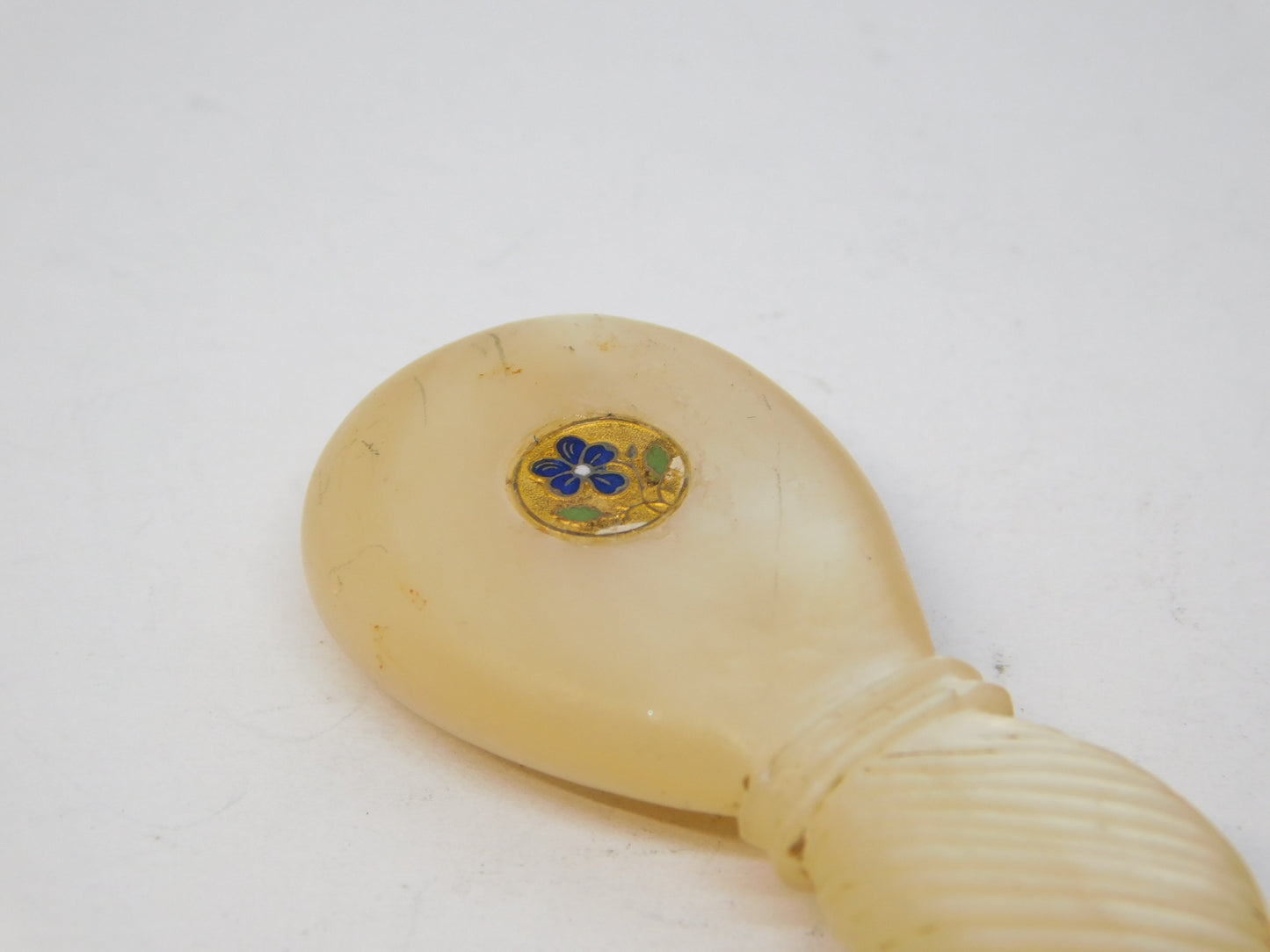 19th Century French Sterling Silver & Mother of Pearl Desk Seal Antique c1820