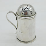 George II Sterling Silver Kitchen Pepper Shaker Antique 1737 London