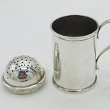 George II Sterling Silver Kitchen Pepper Shaker Antique 1737 London