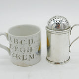 George II Sterling Silver Kitchen Pepper Shaker Antique 1737 London