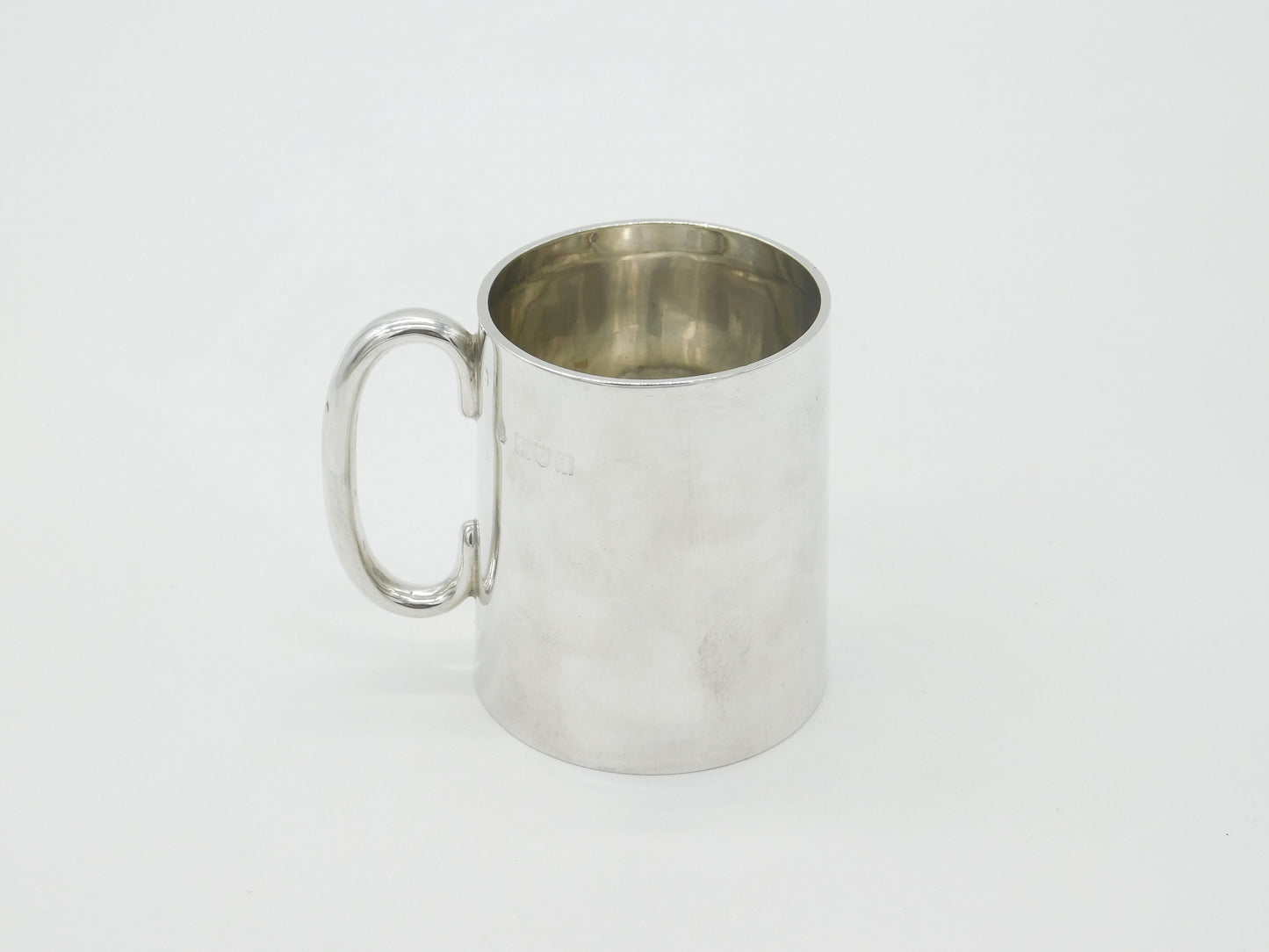 Victorian Sterling Silver Christening Cup Tankard 1896 London William Hutton & Sons.