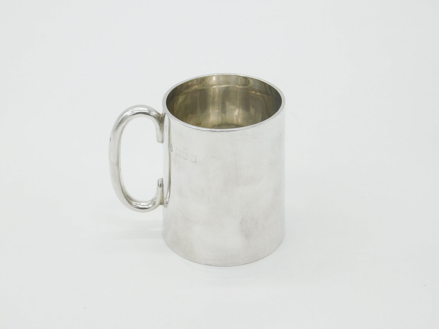 Victorian Sterling Silver Christening Cup Tankard 1896 London William Hutton & Sons.