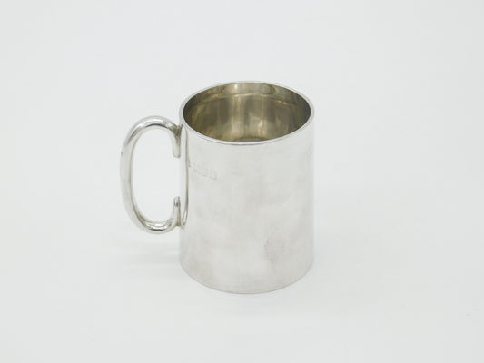 Victorian Sterling Silver Christening Cup Tankard 1896 London William Hutton & Sons.