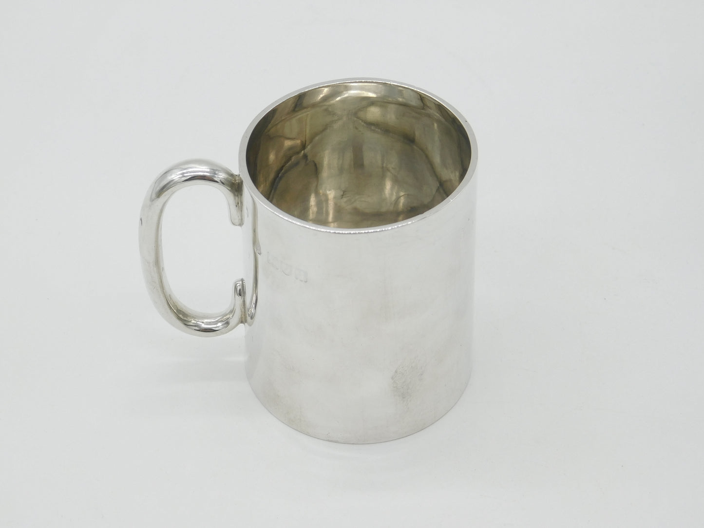 Victorian Sterling Silver Christening Cup Tankard 1896 London William Hutton & Sons.