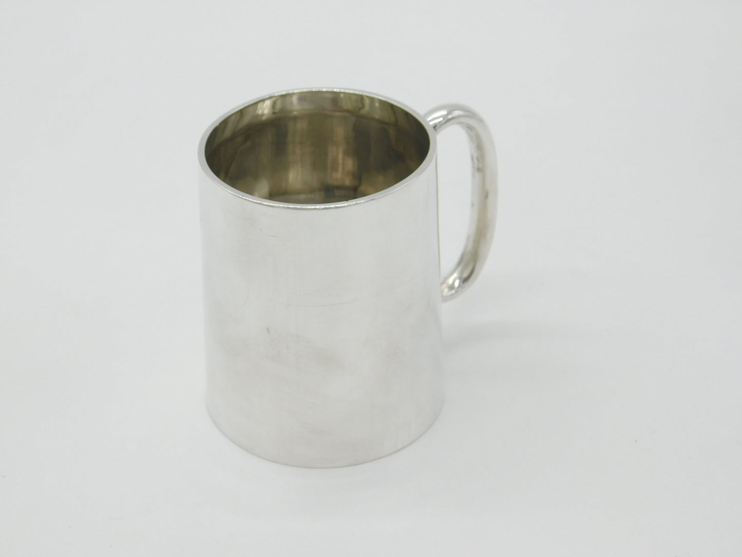 Victorian Sterling Silver Christening Cup Tankard 1896 London William Hutton & Sons.