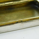 Victorian 800 Silver & Enamel Erotic Lady Decoration Snuff Box c1880 Antique