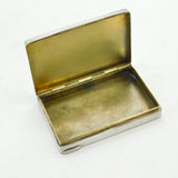 Victorian 800 Silver & Enamel Erotic Lady Decoration Snuff Box c1880 Antique