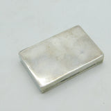 Victorian 800 Silver & Enamel Erotic Lady Decoration Snuff Box c1880 Antique