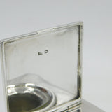 Sterling Silver Inkwell & Pen Holder Writing Desk Stand Antique 1933 Sheffield