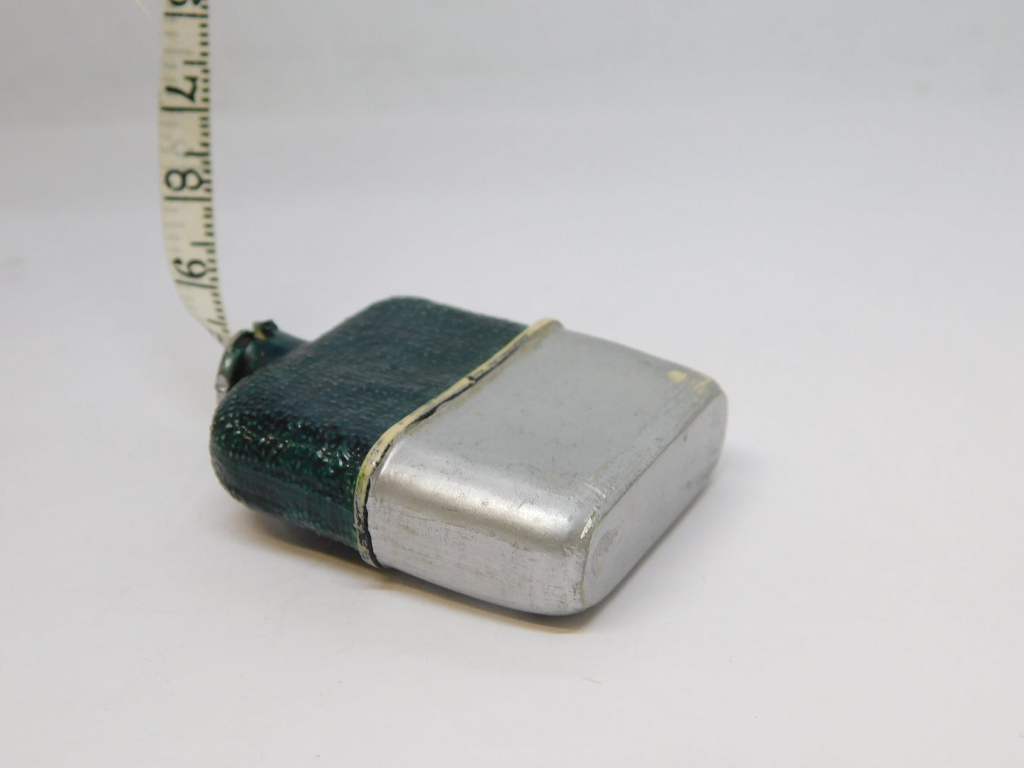 19th Century Novelty Hip Flask Form Tape Measure Antique c1890