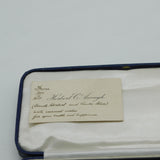 Central School of Arts & Crafts Boxed Pair of Sterling Silver Abalone Spoons 1938 London