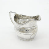Georgian Sterling Silver Bright Cut Cream Jug 1808 London Thomas Dicks