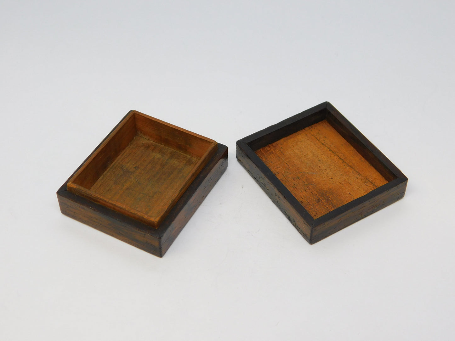 Victorian Tunbridge Ware Queen Victoria Penny Black Stamp Box Antique c1860