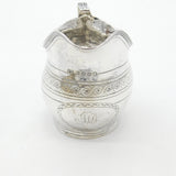 Georgian Sterling Silver Bright Cut Cream Jug 1808 London Thomas Dicks