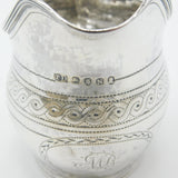 Georgian Sterling Silver Bright Cut Cream Jug 1808 London Thomas Dicks