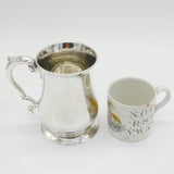 George II Sterling Silver Baluster Pint Tankard Antique 1747 London Thomas Whipham