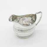 Georgian Sterling Silver Bright Cut Cream Jug 1808 London Thomas Dicks