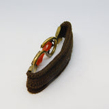 George III Woven Hair, Rolled Gold & Red Agate Mourning Bracelet Antique c1820