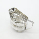 Georgian Sterling Silver Bright Cut Cream Jug 1808 London Thomas Dicks