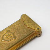 19th Century 'Quadruple Golden Casket' Fleur-De-Lis Etui Needle Case Antique