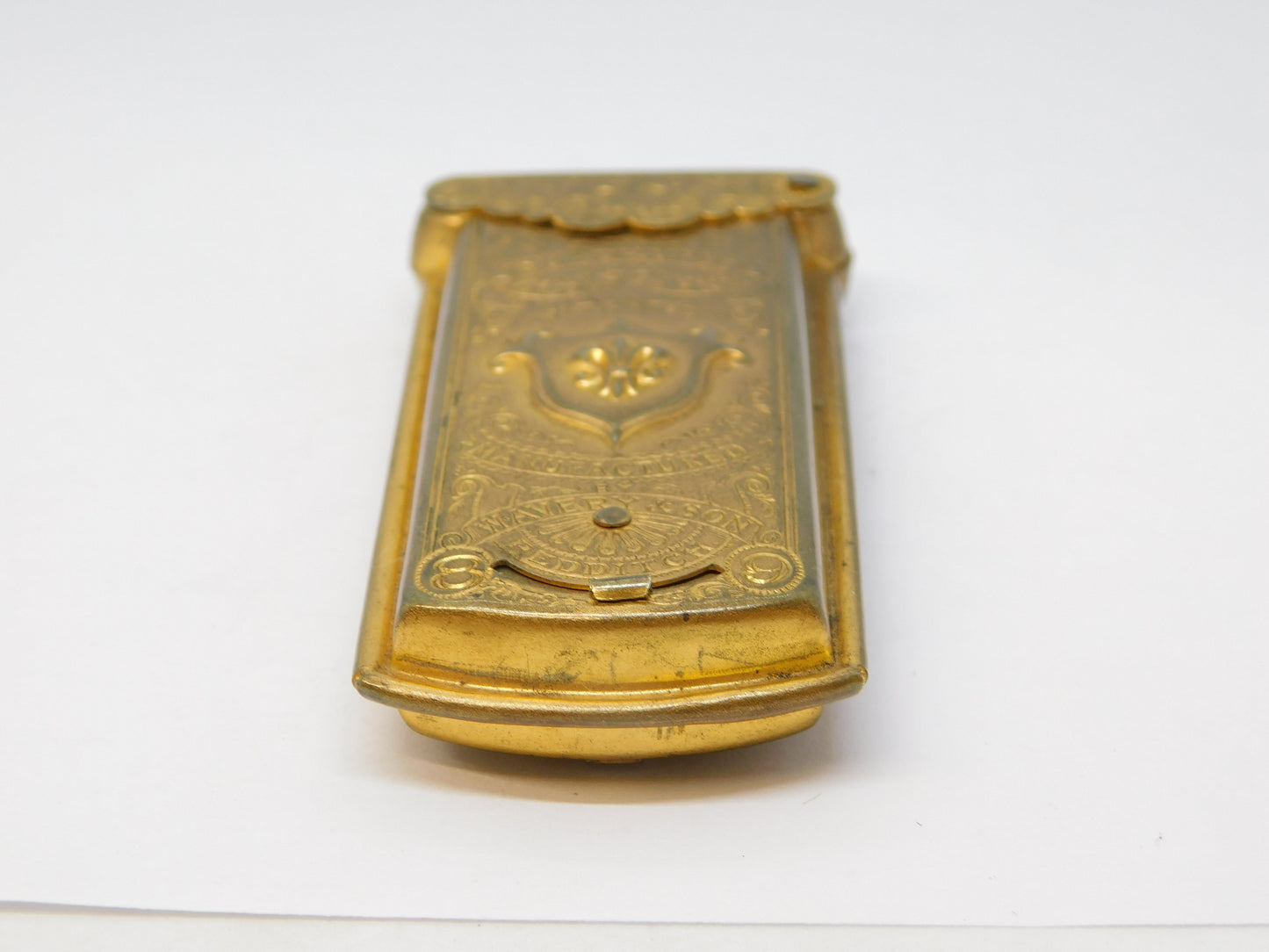 19th Century 'Quadruple Golden Casket' Fleur-De-Lis Etui Needle Case Antique