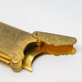 19th Century 'Quadruple Golden Casket' Fleur-De-Lis Etui Needle Case Antique