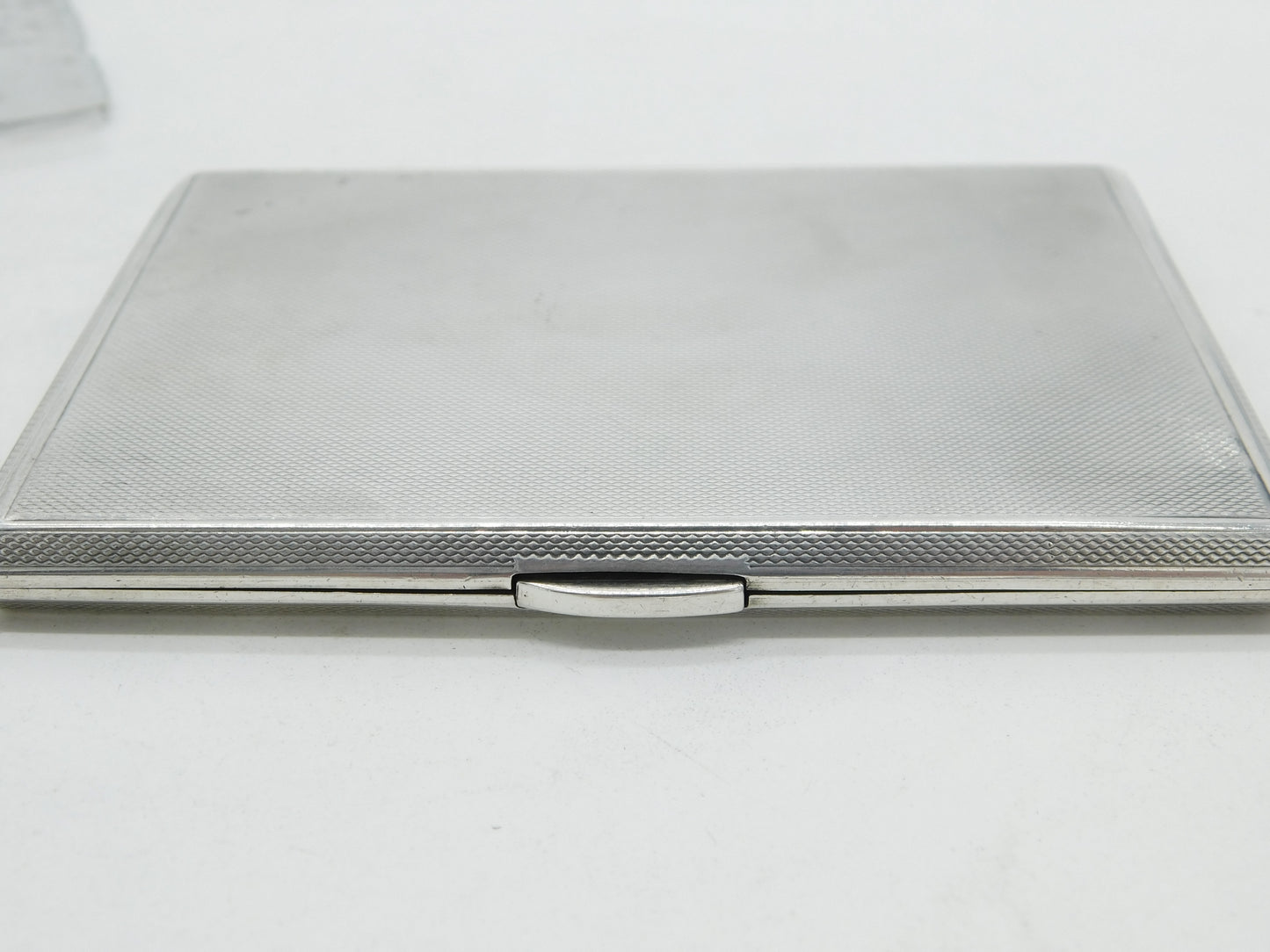 Sterling Silver Cigarette Case Owned by King George II of Greece with Signed Letter Antique 1932