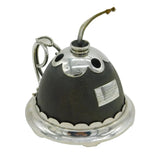 Victorian Sterling Silver & Ostrich Egg Lord William Cecil Presentation Table Lighter Antique